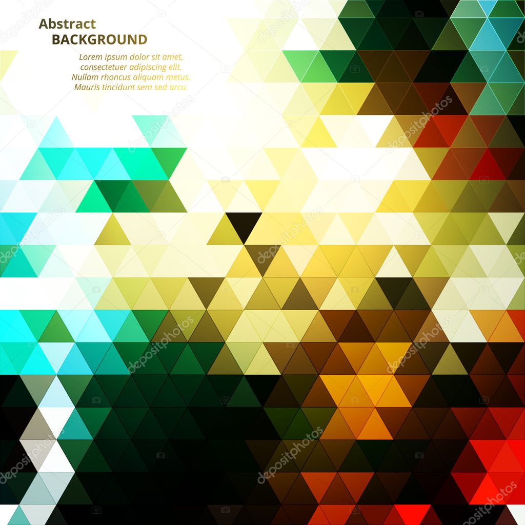 Abstract Triangular Mosaic Vector Background
