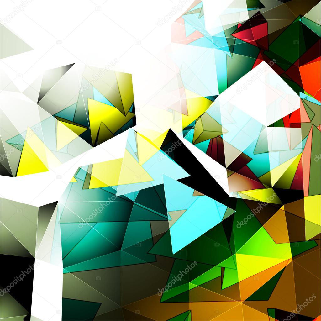 Colorful Pyramidal Abstract Background
