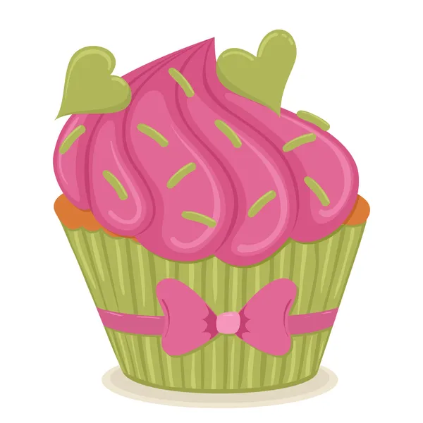 Día de San Valentín jalá cupcake — Archivo Imágenes Vectoriales