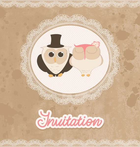 Invitación boda — Vector de stock