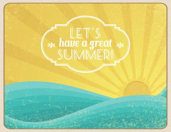 Let's Have a Great Summer — Stock Vector