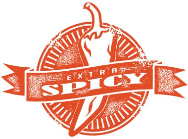 Extra Spicy Food Stamp clipart