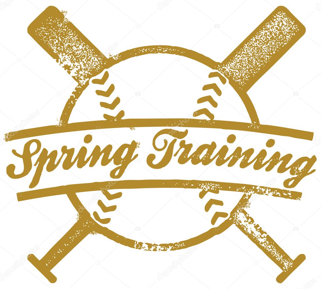 Vintage Spring Training Baseball Graphic