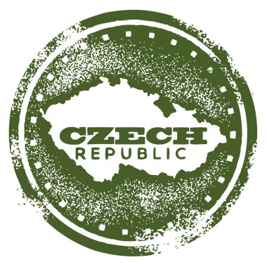 Vintage Çek Cumhuriyeti damgası