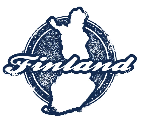 Jahrgangsmarke Finnland — Stockvektor