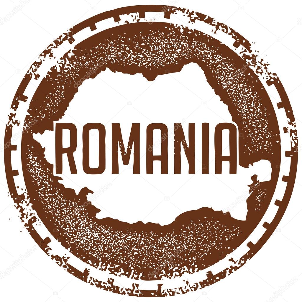 Vintage Romania Country Stamp