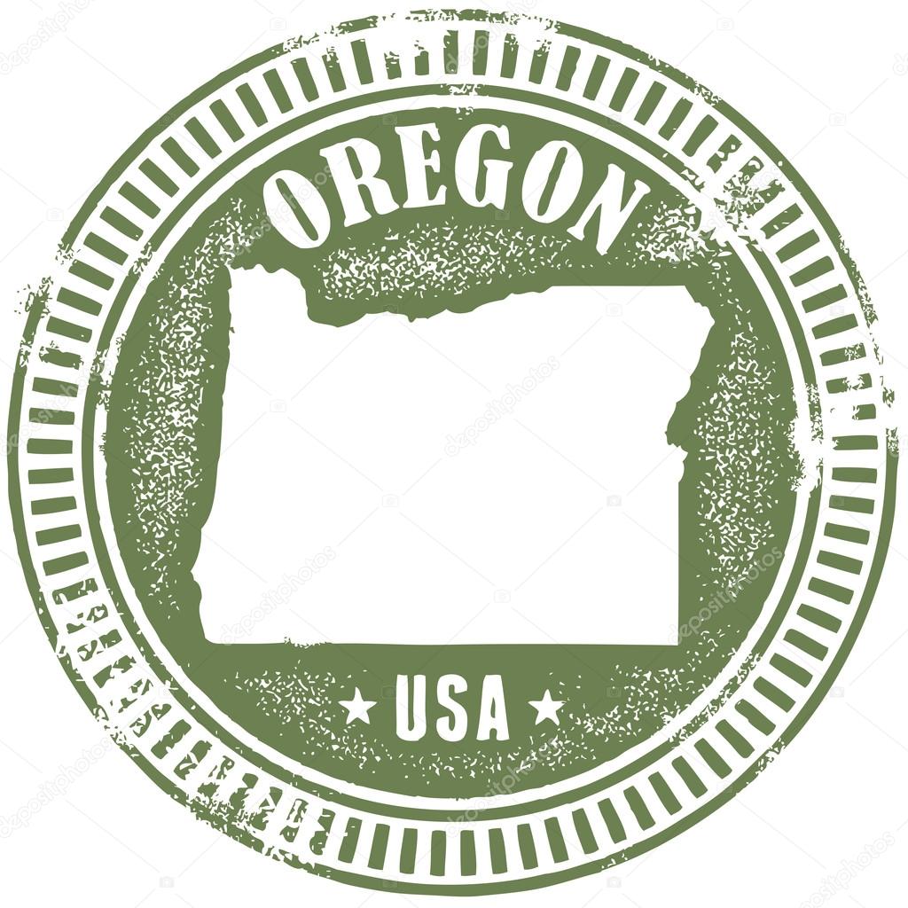 Vintage Oregon State Stamp