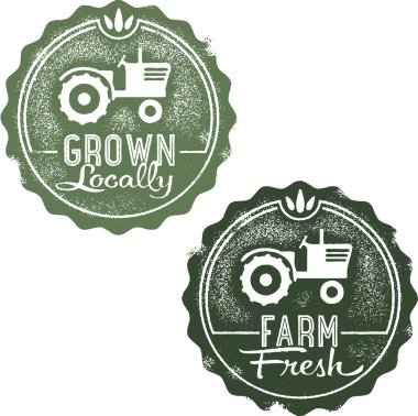 Frsh from the Farm and Grown Locally clipart