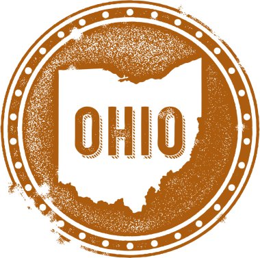 Vintage ohio ABD devlet damgası