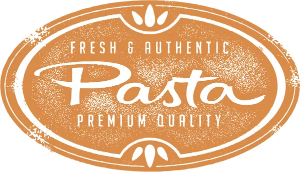 Signo de pasta casera fresca — Archivo Imágenes Vectoriales