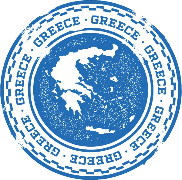 Greece Country Tourism Stamp — Stock Vector