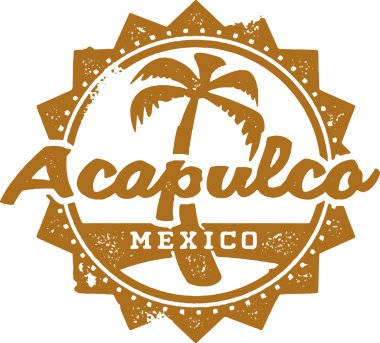 Acapulco Meksika tatil damgası