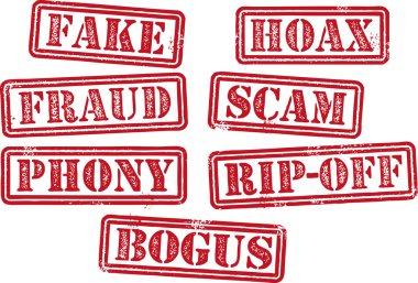sahte, sahtekarlık, dolandırıcılık, hoax, lastik pullar