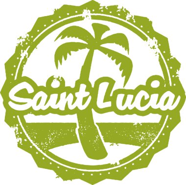Saint lucia seyahat damgası