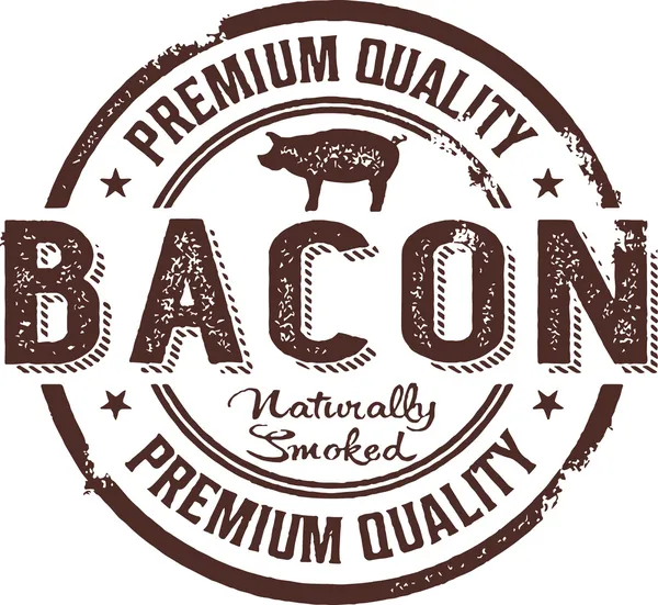 Sinal de bacon — Vetor de Stock