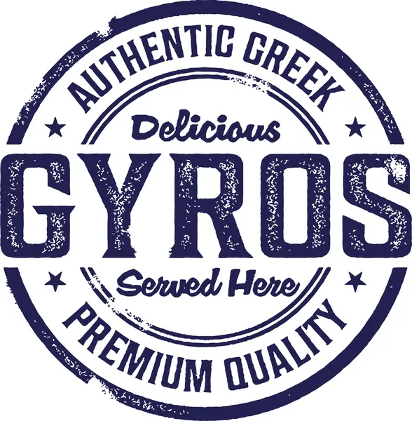 Yunan gyros — Stok Vektör