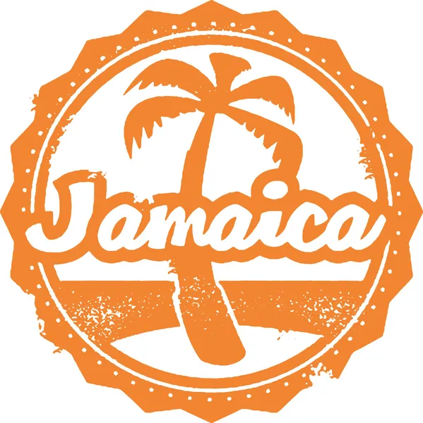 Timbre de voyage Jamaïque — Image vectorielle