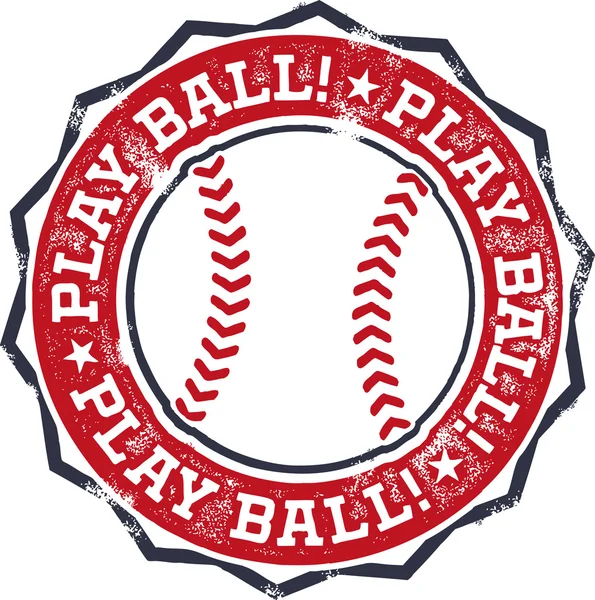 Ballbaseball spielen — Stockvektor