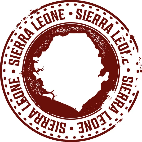 Timbro Sierra Leone — Vettoriale Stock