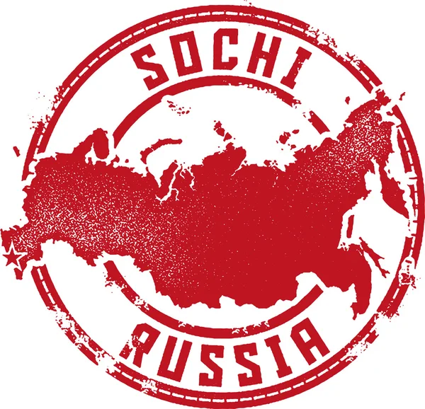 Sochi Russia Rubber Stamp — Stock Vector