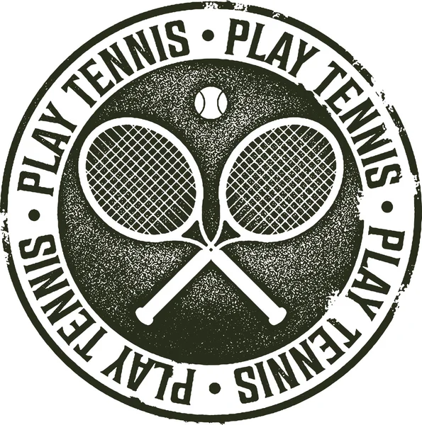 Tennis sport stempel — Stockvector