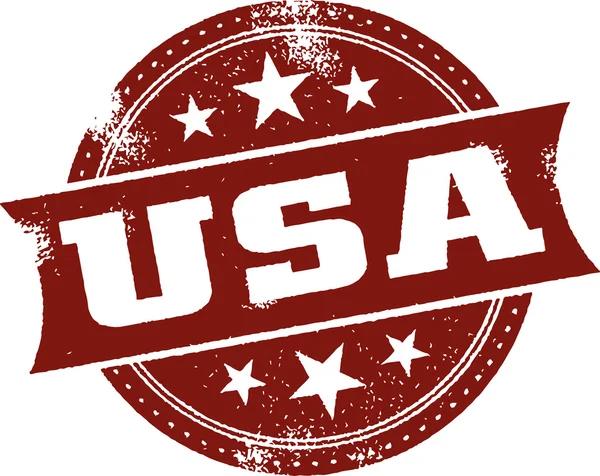 Francobollo di gomma USA — Vettoriale Stock