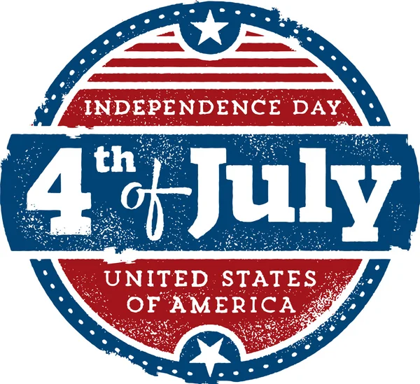Le 4 juillet Jour de l'Indépendance USA — Image vectorielle