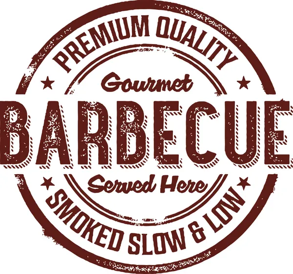 Timbre barbecue — Image vectorielle