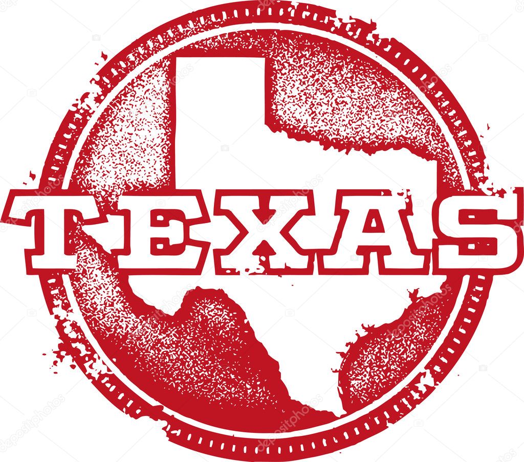 Texas USA State Stamp
