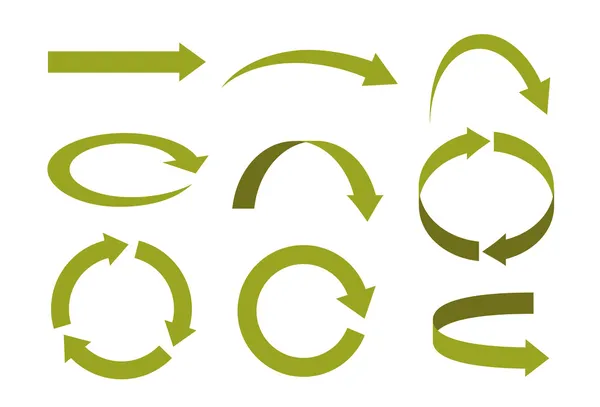 Flechas vectoriales Vector de stock