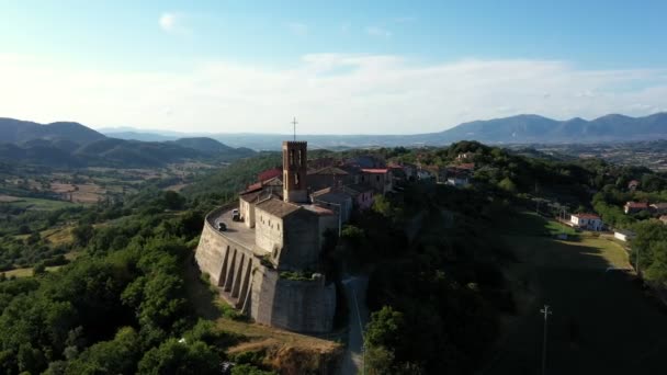 Malerische Panoramalandschaft Aus Der Luft Mit Blick Auf Die Architektur — Stockvideo