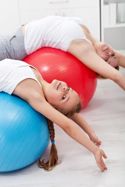 Stretching gymnastic exercise — Stock Photo, Image