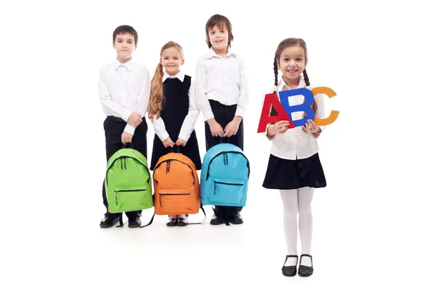 Niños en edad escolar - escuela primaria — Foto de Stock