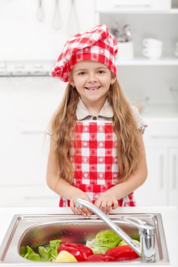 Küçük Şef çamaşır sebze