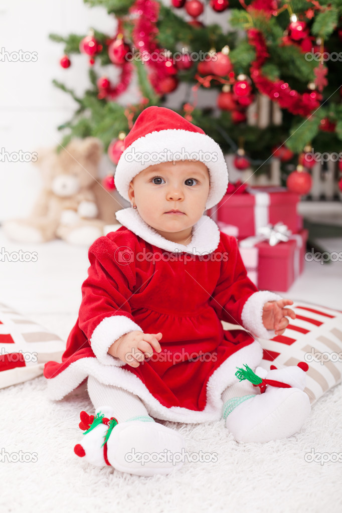 santa costume baby