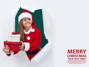 neşeli Noel hediyeleri bir sürü ile