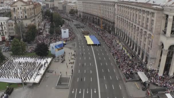 Ukraina, Kiev - 24 augusti 2021. Nationellt firande av självständighetsdagen i Ukraina. — Stockvideo