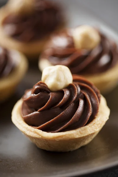 Chocolate tartlette — Stock Photo, Image