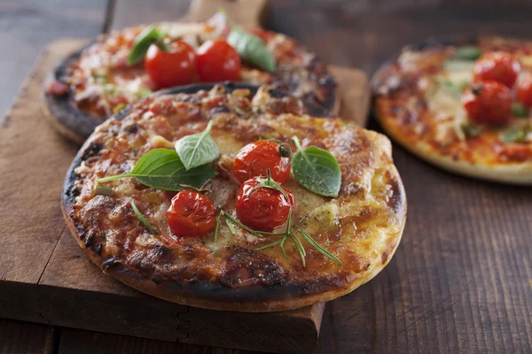 Mini-Pizzen — Stockfoto