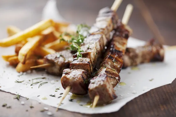 Meat skewer — Stock Photo, Image