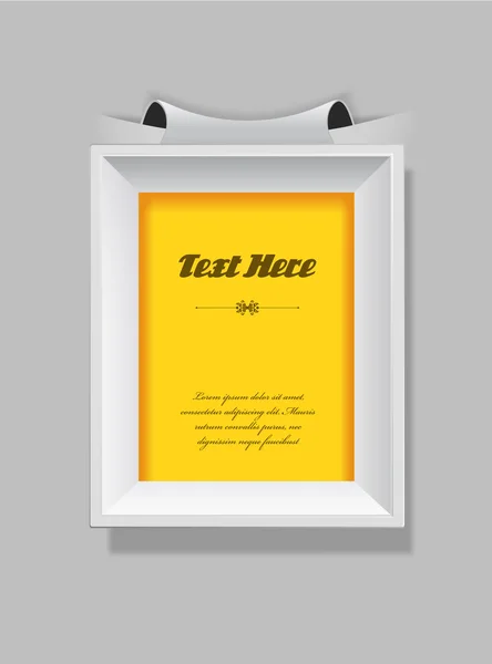 Picture frame met plaats voor uw eigen tekst. — Stockvector