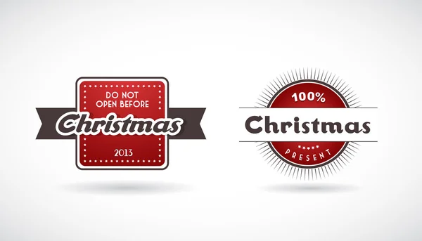 Set of Christmas labels. — Stock Vector