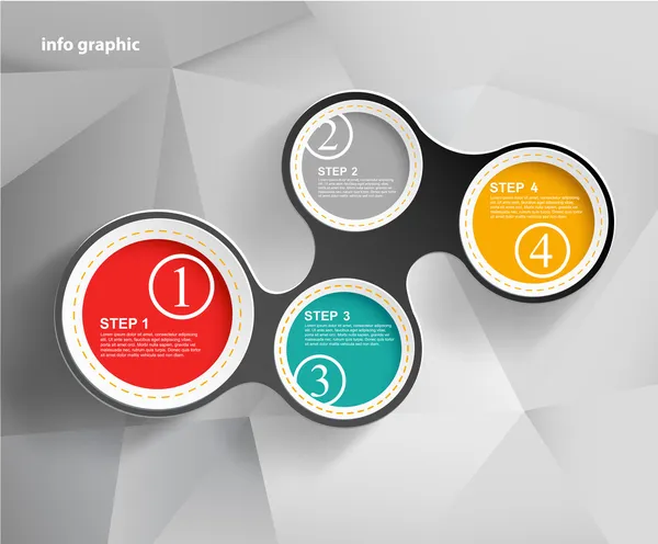 metin için yer bilgi grafik daireler.