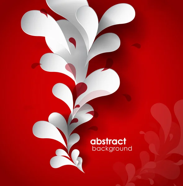 Fondo abstracto con flor de papel . — Vector de stock