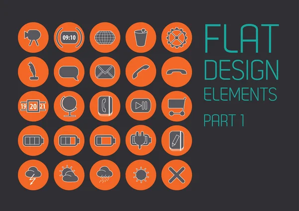 Flat design template - Vector Illustration — Stock Vector