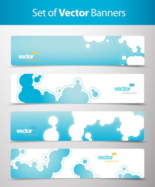 soyut mavi web başlıklar. 