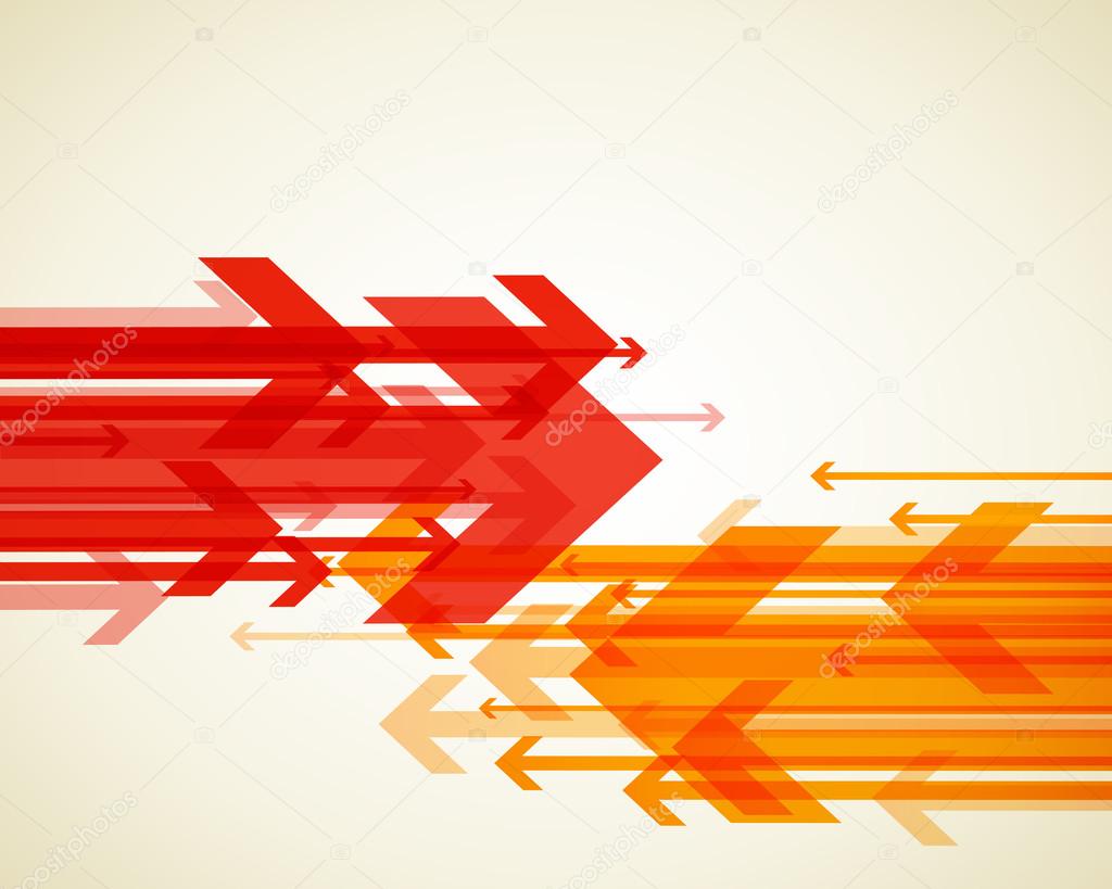 Abstract background with colorful arrows. 