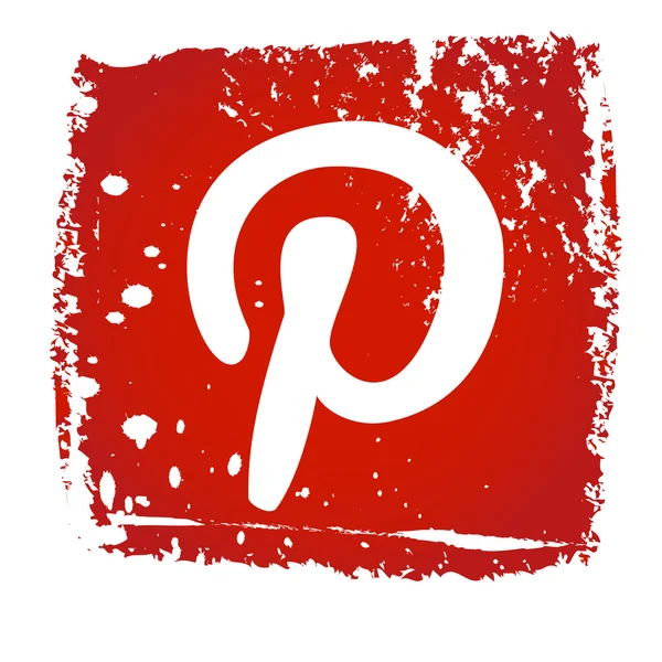 旧版网站 Pinterest 图标 — 图库矢量图片