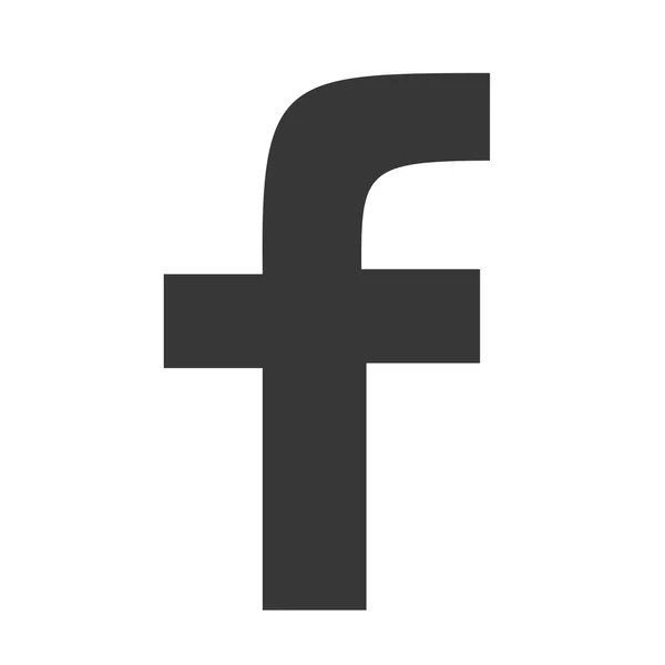 Nuevo estilo Facebook Icono — Vector de stock