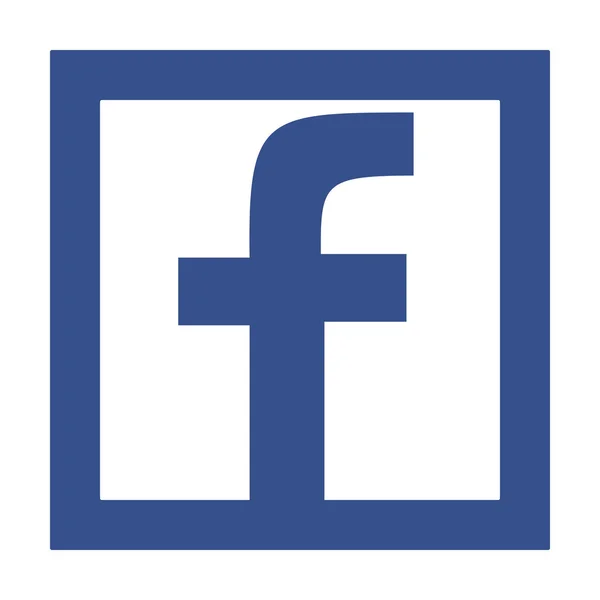 Facebook ikoną stylu nowoczesnego systemu Windows 8 — Wektor stockowy